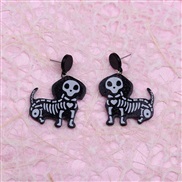 ear stud Acrylic earrings fashion personality bat shirt cat skull earring woman