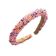 ( Pink)occidental style Headband woman woman all-Purpose high head circle candy colors Headband