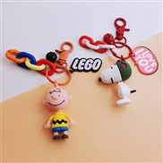 (OPP)cartoon silica gel lovely key buckle three boy key circle chain bag bag pendant