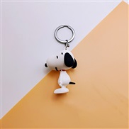 ( Black )cartoon silica gel lovely key buckle three boy key circle chain bag bag pendant