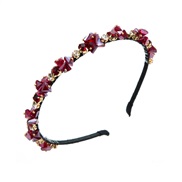 ( red)Korea big crystal diamond Headband  briefins wind Headband same style head