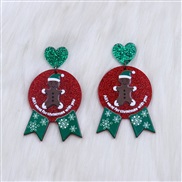 christmas earrings christmas tree Santa Claus samll ear stud occidental style wind earring