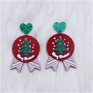 christmas earrings christmas tree Santa Claus samll ear stud occidental style wind earring