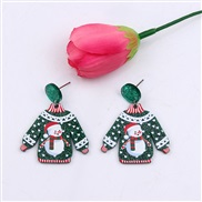 (green ) sweater christmas earrings ear stud lovely deer Santa Claus christmas tree Earring earring woman