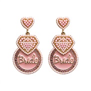 occidental style personality exaggerating sweet color cartoon beads Alloy earring earrings