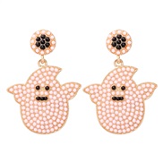 ( white)occidental style creative cartoon lovely samll Pearl earrings Earring