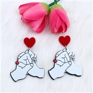 earrings lady skull samll mirror head buckle ear stud earring