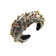 ( gray) Olives Headband woman fully-jewelled retro high temperament occidental style