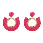 ( rose Red) earrings ...