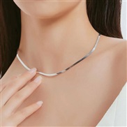 1 fashion concise stainless steel personality lady necklace