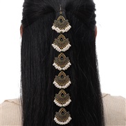 fashion medium noble wind retro shine gem temperament lady head chain