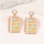 ( light blue love )occidental style style fashion trend all-Purpose earrings Earring woman