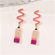 ( rose Red)occidental style fashion trend all-Purpose earrings Earring woman