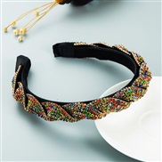 ( Color) Headband same style retro color Rhinestone claw chain twining Headband temperament head