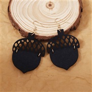 ( black) personality fashion Earring retro shape hollow earrings