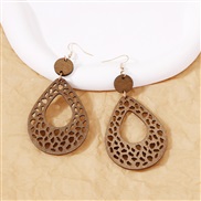 Bohemian style style retro wind Earring hollow geometry occidental style earring