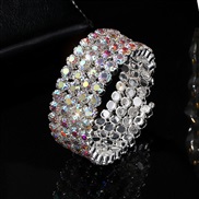 (4color ab) new bride Rhinestone bangle opening twining brilliant crystal