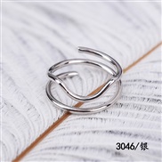 (3 46gold )jennie same styleblackink ring woman Korea trend