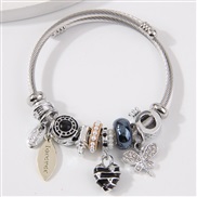 fashion concise all-Purpose love more elements pendant woman temperament bangle