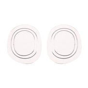 ( Silver)occidental style personality fashion Round surface Alloy ear stud lady brief all-Purpose day Earring