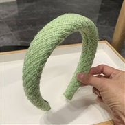 ( Ligh green )Korea Autumn and Winter high width Headband woman head velvet Headband