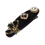 ( black)Korean style Pearl glass diamond Word all-Purpose woman personality color Headband