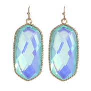 ( blue)trend colorful diamond earrings Rhinestone woman occidental style