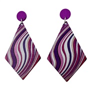 (purple)jewelry wind retro pattern long earringsearrings