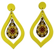 ( yellow)Earrings drop earringsjewelry occidental style retro long earrings new