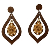 ( Dark brown)Earrings drop earringsjewelry occidental style retro long earrings new