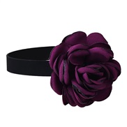 (purple) occidental style women  Cloth imitate flowers necklace brief pure color belt woman