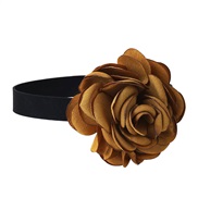 (coffeeg ) occidental style women  Cloth imitate flowers necklace brief pure color belt woman