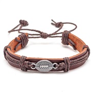 (  brown)emu Cowhide sport leather bracelet retro personality