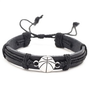 (  black)emu Cowhide sport leather bracelet retro personality