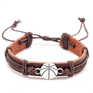 (  brown)emu Cowhide sport leather bracelet retro personality