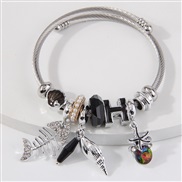 fashion concise all-Purpose starfish more elements pendant woman temperament bangle