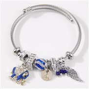 fashion concise all-Purpose lovely samll wings more elements pendant temperament woman bangle