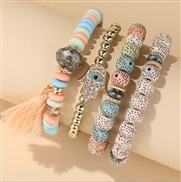 fashion concise all-Purpose eyes accessories bangle tassel all-Purpose multilayer lady bracelet