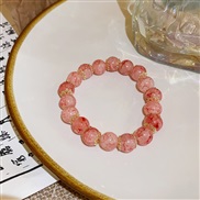 ( 4 Bracelet  red)color pattern beads gradual change elasticity bracelet Korean style sweet fashion personality all-Pur