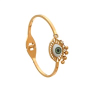 ( Gold)stainless steel bangle occidental style retro woman eyes color titanium steelbracelet