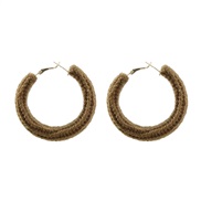 ( brown) weave earrin...