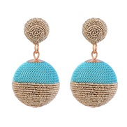 (Cyan )spring earring...