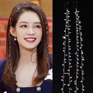 same style chain head high hair clip woman