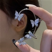 (ez97  yinzuo butterfly  Set in drillsilvery ) flowers butterfly super leaf tassel diamond