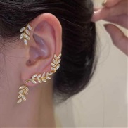 (ez972 jinzuo gold ) flowers butterfly super leaf tassel diamond