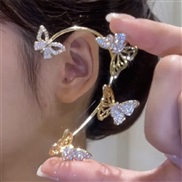 (ez1  7 jinzuo butterfly  Set in drillgold ) flowers butterfly super leaf tassel diamond