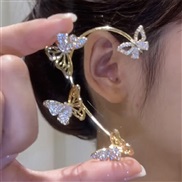 (ez1  7 jinyou butterfly  Set in drillgold ) flowers butterfly super leaf tassel diamond