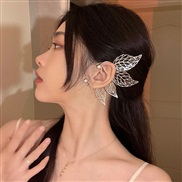 (ez1  4 yinzuo silvery ) flowers butterfly super leaf tassel diamond