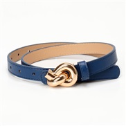 ( Navy)fashion occidental style wind high belt woman Alloy buckle belt ornament Dress lady belt