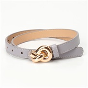 ( gray)fashion occidental style wind high belt woman Alloy buckle belt ornament Dress lady belt